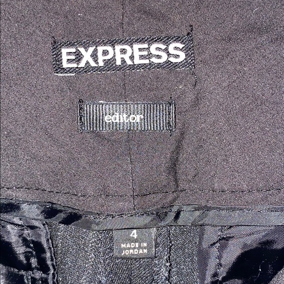 Express Gray & Black Stripe Design Dress Pants - Picture 4 of 4